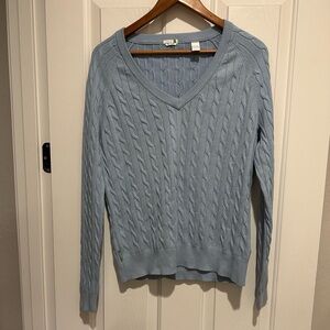 Izod C Flex Classic Cableknit Sweater Size Large